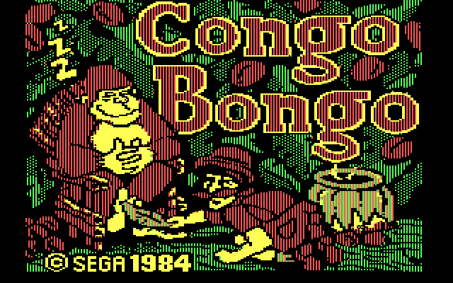 Congo Bongo IBM PC/Compatibles Screenshot: Title screen.