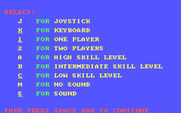 Congo Bongo for IBM PC/Compatibles - The main menu.