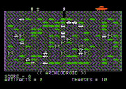 Archeodroid for Apple II - Game start.