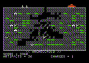 Archeodroid for Apple II - I'm trapped with only one charge left!