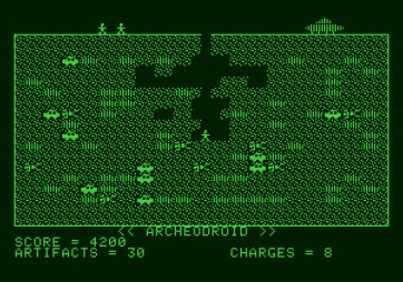 Archeodroid for Apple II - Collecting artifacts.