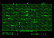 Archeodroid for Apple II - Game start.