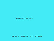 Archeodroid for TI-99/4A - Title screen.