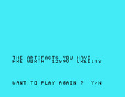Archeodroid for TI-99/4A - Game over.