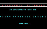Armchair Quarterback for IBM PC/Compatibles - Psuedonym Software introduction screen...