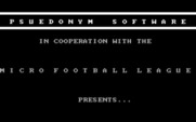 Armchair Quarterback for IBM PC/Compatibles - Psuedonym Software introduction screen...