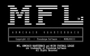 Armchair Quarterback for IBM PC/Compatibles - Title screen.