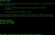 Armchair Quarterback for IBM PC/Compatibles - The instructions end with the shareware notice.