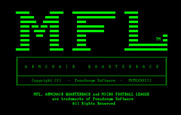 Armchair Quarterback for IBM PC/Compatibles - Title screen.