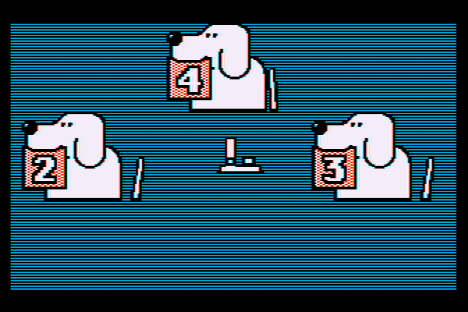 Fooblitzky Atari 8-bit Screenshot: How many players for this game?