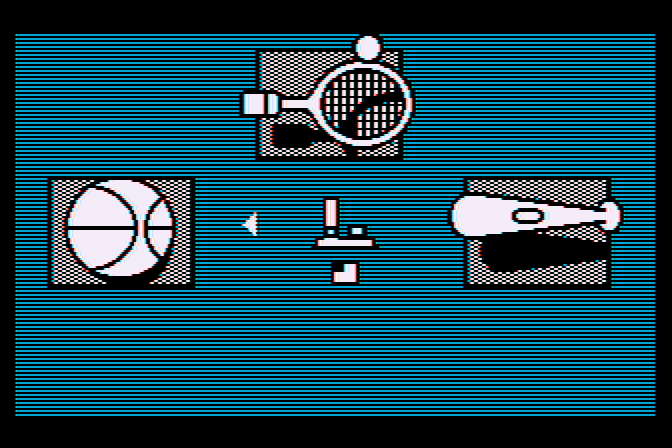 Fooblitzky Atari 8-bit Screenshot: Choose an option...