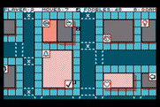 Fooblitzky for Atari 8-bit - Moving around the board...