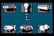 Fooblitzky for Atari 8-bit - One of the menus when starting out...