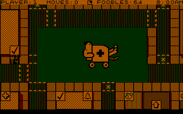 Fooblitzky IBM PC/Compatibles Screenshot: Off to the hospital!