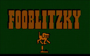 Fooblitzky for IBM PC/Compatibles - Title screen.