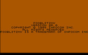 Fooblitzky for IBM PC/Compatibles - Copyright screen.