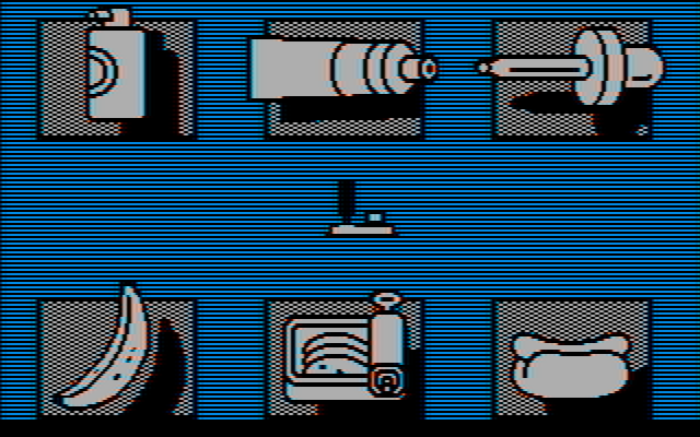 Fooblitzky IBM PC/Compatibles Screenshot: One of the game menus when setting up a game.