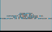 Fooblitzky for IBM PC/Compatibles - Copyright screen.