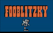 Fooblitzky for IBM PC/Compatibles - Title screen.