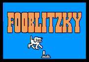 Fooblitzky for Apple II - Title screen.