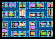 Fooblitzky for Apple II - Zoom out to view the entire game board.