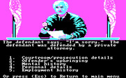 Crime and Punishment for IBM PC/Compatibles - Reviewing details of the next case.