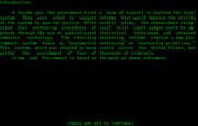 Crime and Punishment for IBM PC/Compatibles - Game introduction.
