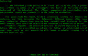Crime and Punishment for IBM PC/Compatibles - Sentencing guidelines.