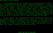 Crime and Punishment for IBM PC/Compatibles - The criminal justice process.