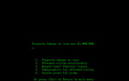 Crime and Punishment for IBM PC/Compatibles - Property loss was pretty high...