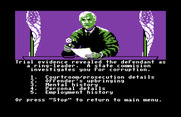 Crime and Punishment for Commodore 64 - In my next case, the defendant is guilty of bribery.