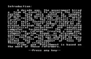 Crime and Punishment for Commodore 64 - Introduction.