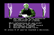 Crime and Punishment for Commodore 64 - Game start; what information do you wish?