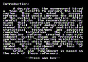 Crime and Punishment for Apple II - Introduction.