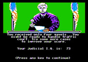 Crime and Punishment for Apple II - I received only four gavels for such a poor job.
