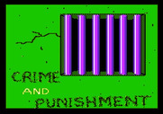 Crime and Punishment for Apple II - Loading screen.