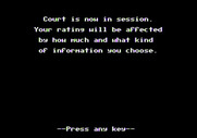 Crime and Punishment for Apple II - Court is now in session.