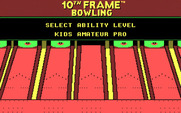 10th Frame for IBM PC/Compatibles - There are three skill levels to choose from.