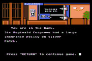 221 B Baker St. for Atari 8-bit - In the bank...is this a clue?