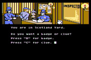 221 B Baker St. for Atari 8-bit - Do you want a clue or a badge?