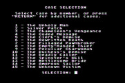 221 B Baker St. for Atari 8-bit - Case selection.