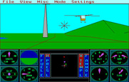 Sierra's 3-D Helicopter Simulator for IBM PC/Compatibles - Combat mode begins...