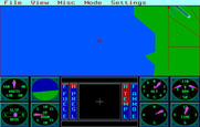 Sierra's 3-D Helicopter Simulator for IBM PC/Compatibles - Here's the radar view...