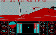 Sierra's 3-D Helicopter Simulator for IBM PC/Compatibles - Starting combat mode.