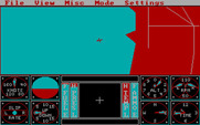 Sierra's 3-D Helicopter Simulator for IBM PC/Compatibles - Radar view.