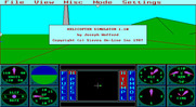 Sierra's 3-D Helicopter Simulator for IBM PC/Compatibles - Title screen.