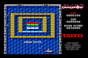 Arkanoid for Apple IIgs - Game demo mode.