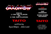 Arkanoid for Apple IIgs - Title screen.