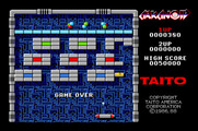 Arkanoid for Apple IIgs - Game demo mode.