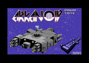 Arkanoid for Commodore 64 - Game start; the mothership Arkanoid is attacked...